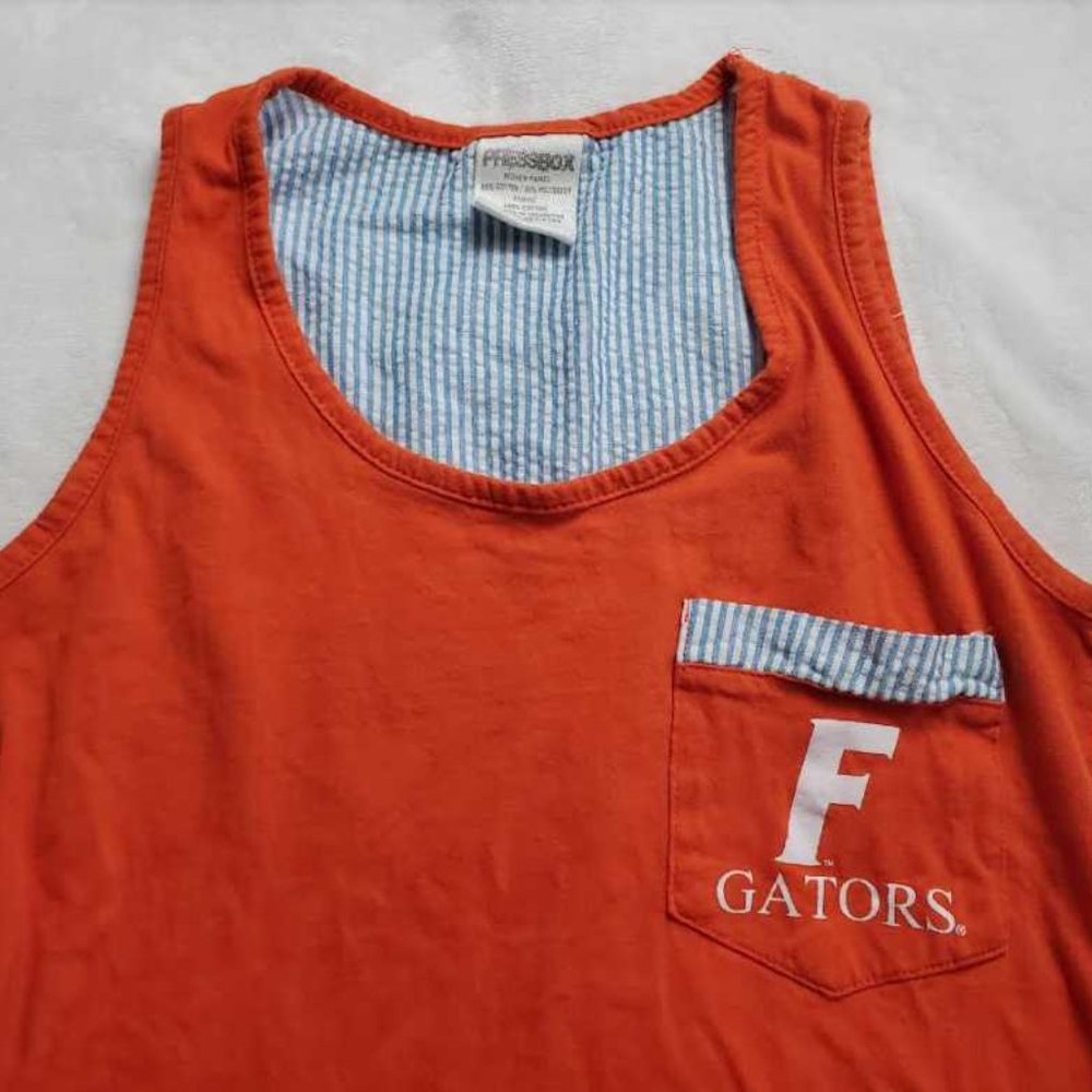 Women's S Florida Gators seersucker tank top t-shirt Pressbox - Picture 2 of 5